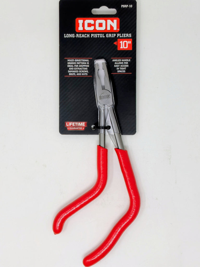 Icon Professional 10 In. Long Reach Pistol Grip Pliers | PSRP-10 | 59805