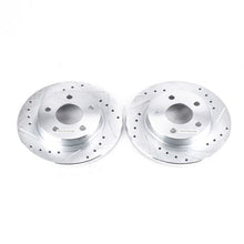 Cargar imagen en el visor de la galería, Power Stop 93-05 Ford Taurus Rear Evolution Drilled &amp; Slotted Rotors - Pair