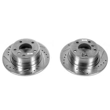 Cargar imagen en el visor de la galería, Power Stop 03-05 BMW Z4 Rear Evolution Drilled &amp; Slotted Rotors - Pair