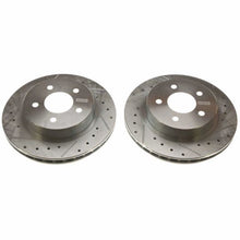 Cargar imagen en el visor de la galería, Power Stop 84-86 Ford Mustang Rear Evolution Drilled &amp; Slotted Rotors - Pair