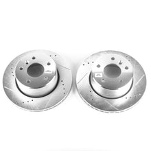 Cargar imagen en el visor de la galería, Power Stop 99-04 Land Rover Discovery Front Evolution Drilled &amp; Slotted Rotors - Pair