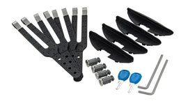Rhino-Rack 08-20 Ford Flex 4 Door SUV Vortex StealthBar 2 Bar Roof Rack - Silver