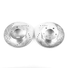 Cargar imagen en el visor de la galería, Power Stop 92-98 BMW 318i Front Evolution Drilled &amp; Slotted Rotors - Pair