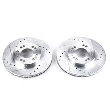 Cargar imagen en el visor de la galería, Power Stop 91-96 Dodge Stealth Front Evolution Drilled &amp; Slotted Rotors - Pair