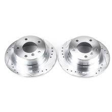 Cargar imagen en el visor de la galería, Power Stop 95-99 BMW 318ti Rear Evolution Drilled &amp; Slotted Rotors - Pair