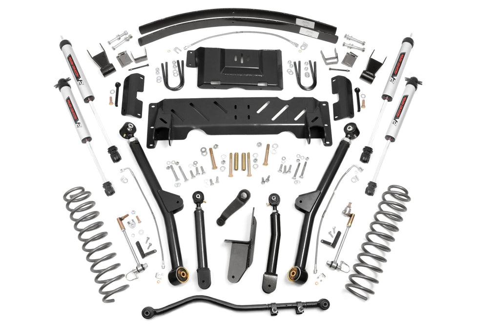 4.5 Inch Lift Kit Long Arm AAL NP242 V2 Jeep Cherokee XJ 4WD (84-01) Rough Country
