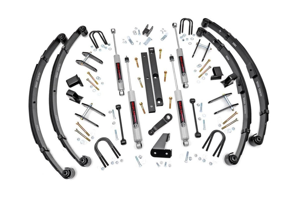 4.5 Inch Lift Kit Power Steering Jeep Wrangler YJ 4WD (1987-1995) Rough Country