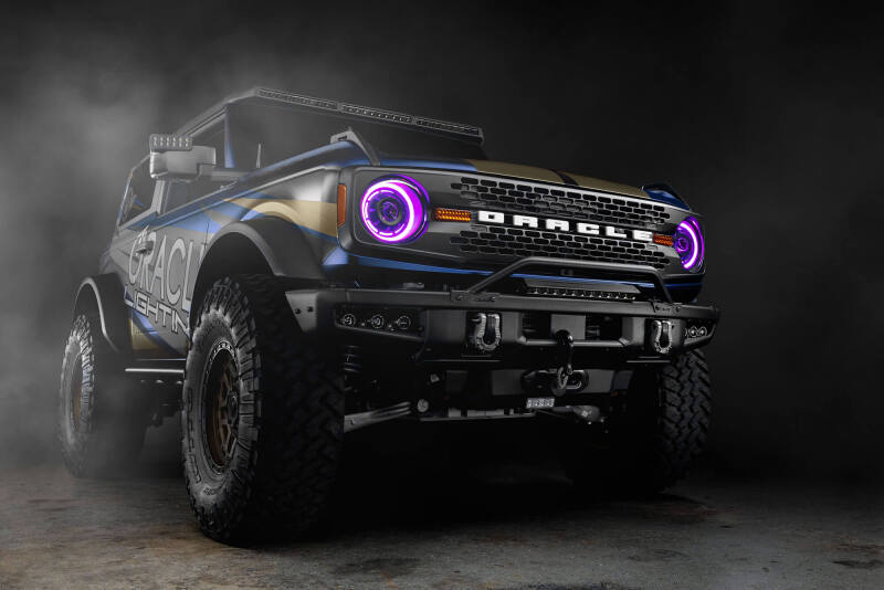 Oracle 2021+ Ford Bronco Oculus Bi-LED Projector Headlights - ColorSHIFT LED SEE WARRANTY