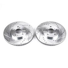 Cargar imagen en el visor de la galería, Power Stop 01-03 Acura CL Front Evolution Drilled &amp; Slotted Rotors - Pair