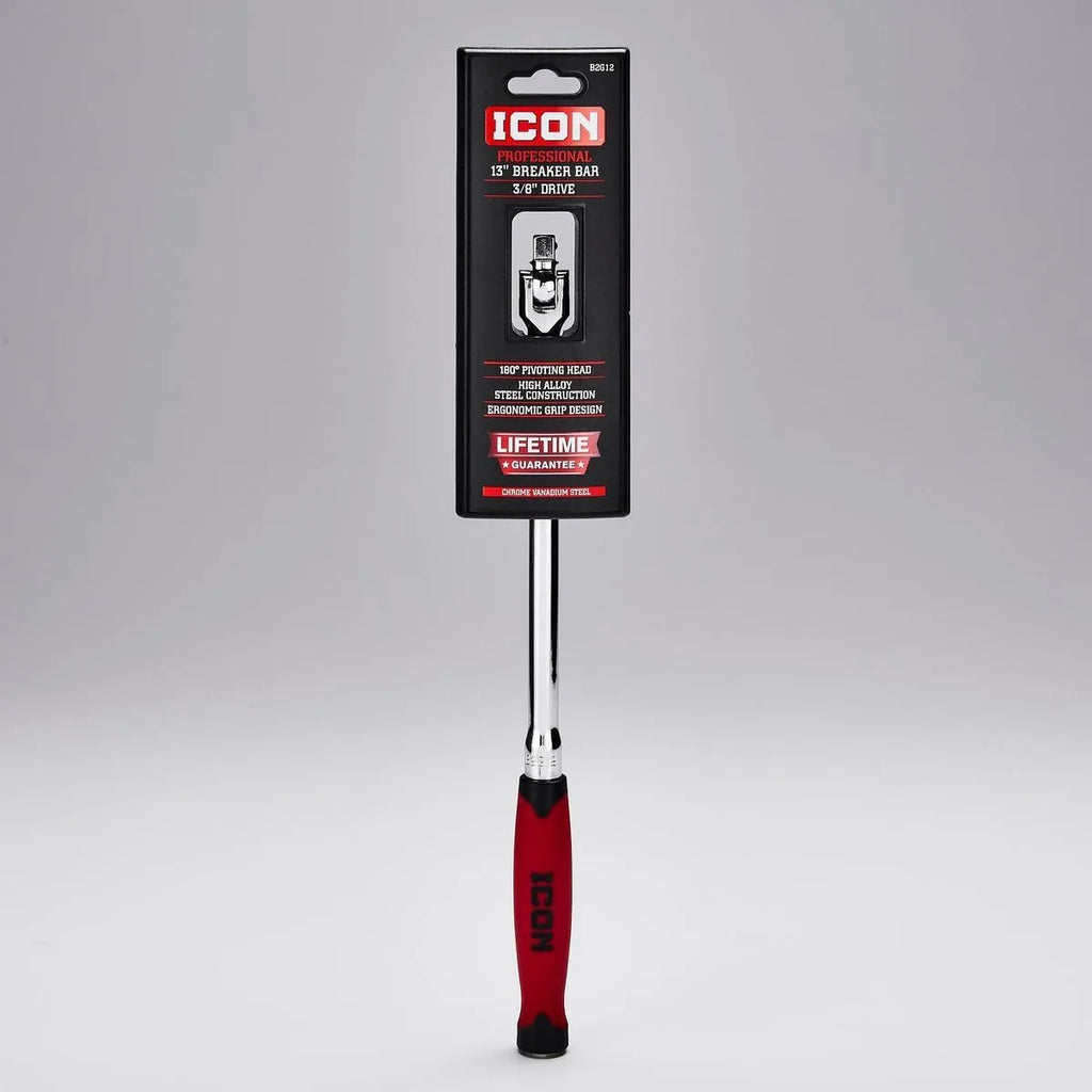 ICON 3/8 in. Drive 13 in. Breaker Bar with TPR Grip | B2G12 | 63835