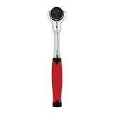 ICON 1/4 in. Drive Professional 90 Tooth Swivel Head Ratchet with Comfort Grip | R1SW | 64694