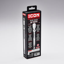 Cargar imagen en el visor de la galería, ICON 1/4 in. Drive Professional 90 Tooth Flex Head Ratchet | R1F | 64696