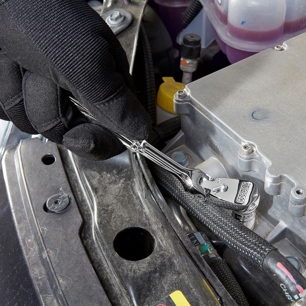 ICON 1/4 in. Drive Professional 90 Tooth Flex Head Ratchet | R1F | 64696