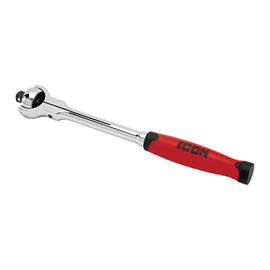 ICON 1/2 in. Drive Professional 90 Tooth Swivel Head Ratchet with Comfort Grip | R3SW | 64703