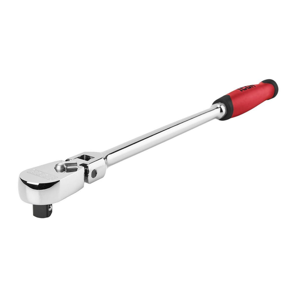 ICON 1/2 in. Drive Professional 90 Tooth Long Reach Flex Head Ratchet w/ Comfort Grip | R3LFG | 64705