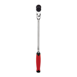 ICON 1/2 in. Drive Professional 90 Tooth Long Reach Flex Head Ratchet w/ Comfort Grip | R3LFG | 64705
