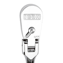 Cargar imagen en el visor de la galería, ICON 1/2 in. Drive Professional 90 Tooth Long Reach Flex Head Ratchet w/ Comfort Grip | R3LFG | 64705