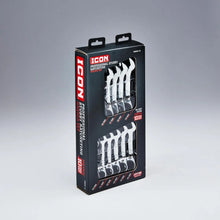 Cargar imagen en el visor de la galería, ICON Professional Stubby Metric Ratcheting Combination Wrench Set 10-Piece | WRSTM-10 | 64838