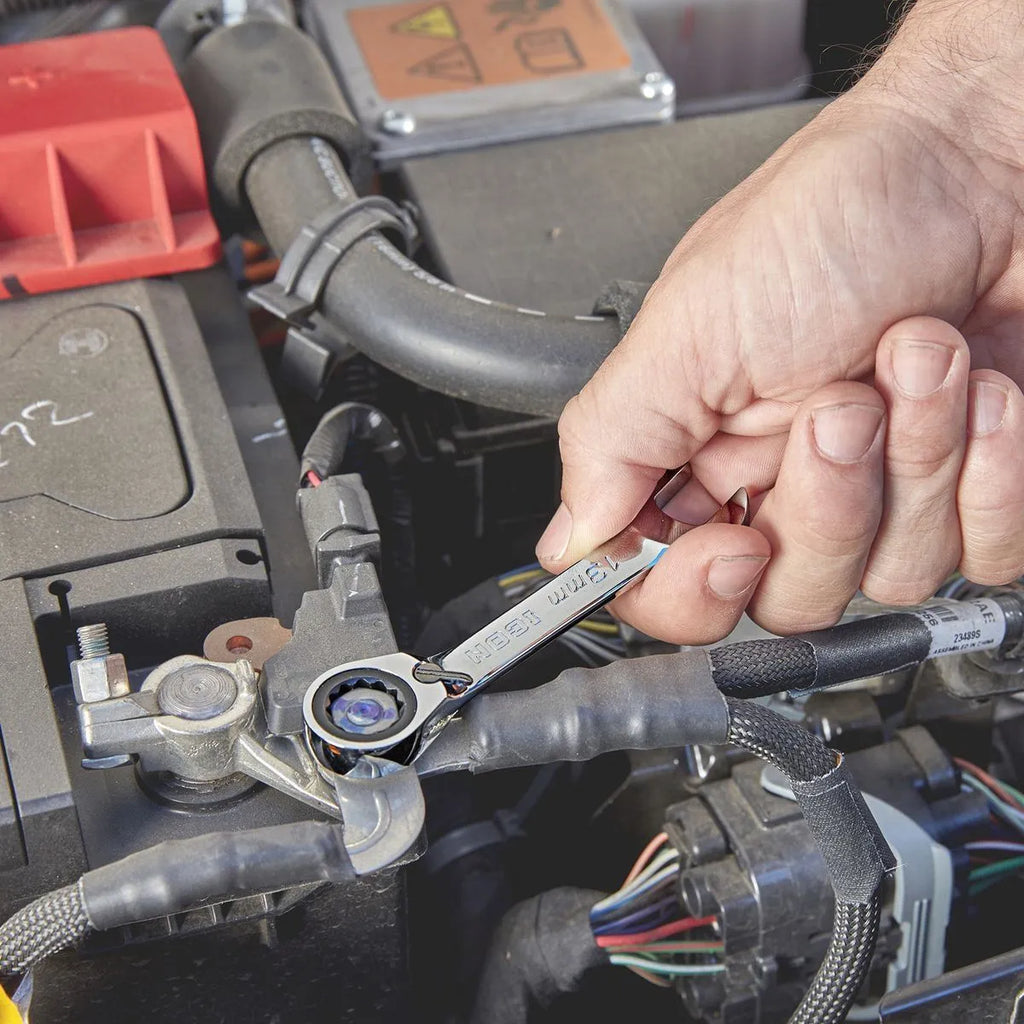 ICON Professional Stubby Metric Ratcheting Combination Wrench Set 10-Piece | WRSTM-10 | 64838