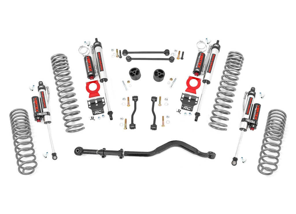 Jeep Gladiator 3.5 Inch Jeep Suspension Lift Kit Coil Springs Vertex Reservoir Shocks For 20-Pres Jeep Gladiator Rough Country