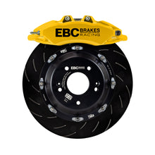 Cargar imagen en el visor de la galería, EBC Racing 2019+ Toyota GR Supra Pinzas Apollo-6 amarillas Rotores de 380 mm Kit de freno delantero grande