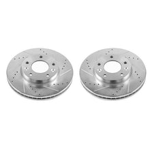 Cargar imagen en el visor de la galería, Power Stop 03-05 Kia Sedona Front Evolution Drilled &amp; Slotted Rotors - Pair