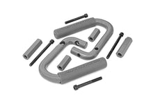 Cargar imagen en el visor de la galería, Jeep Front Solid Steel Grab Handles 07-18 Wrangler JK Gray Rough Country