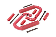 Cargar imagen en el visor de la galería, Jeep Front Solid Steel Grab Handles 07-18 Wrangler JK Red Rough Country