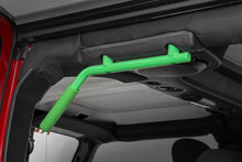 Cargar imagen en el visor de la galería, Jeep Solid Steel Grab Handle Set 07-18 Wrangler JK Green Rough Country