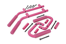 Cargar imagen en el visor de la galería, Jeep Solid Steel Grab Handle Set 07-18 Wrangler JK Pink Rough Country