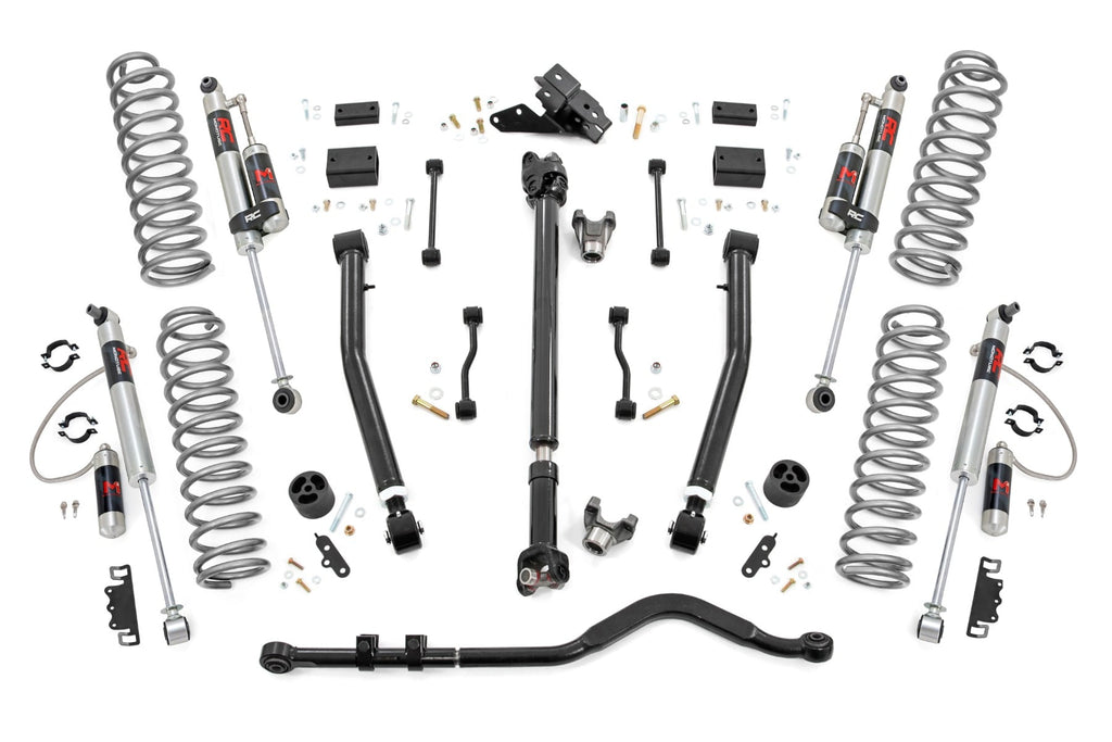 3.5 Inch Lift Kit Adj Lower FR D/S M1R Jeep Wrangler Unlimited 4WD (18-23) Rough Country
