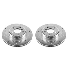 Cargar imagen en el visor de la galería, Power Stop 11-16 BMW 528i Front Evolution Drilled &amp; Slotted Rotors - Pair