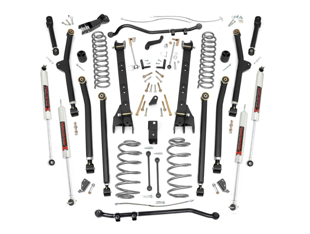4 Inch Lift Kit Long Arm M1 Jeep Wrangler TJ 4WD (1997-2006) Rough Country