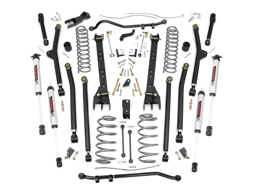 4 Inch Lift Kit Long Arm V2 Jeep Wrangler TJ 4WD (1997-2006) Rough Country