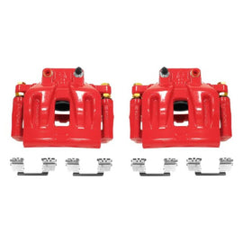 Power Stop 12-17 Chrysler 300 Front Red Calipers w/Brackets - Pair