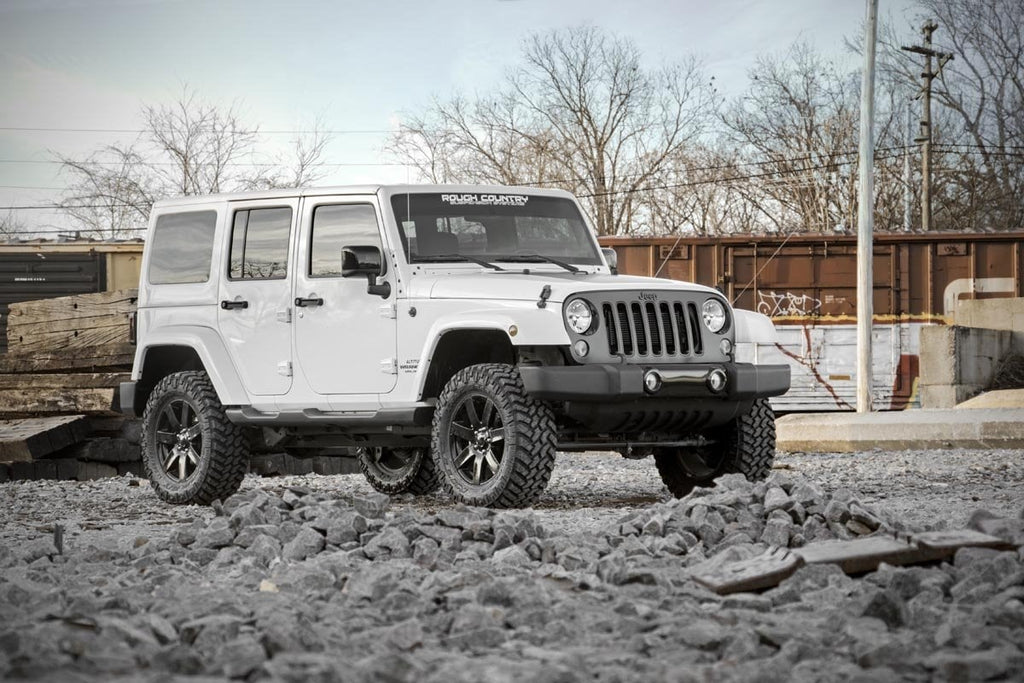2.5 Inch Lift Kit Coils M1R Jeep Wrangler Unlimited 2WD/4WD (2007-2018) Rough Country