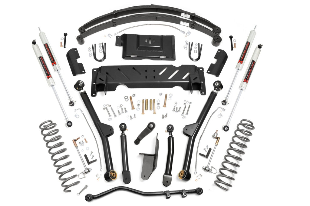 4.5 Inch Lift Kit Long Arm RR Leafs M1 Jeep Cherokee XJ 4WD (84-01) Rough Country