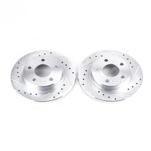 Cargar imagen en el visor de la galería, Power Stop 93-05 Ford Taurus Rear Evolution Drilled &amp; Slotted Rotors - Pair