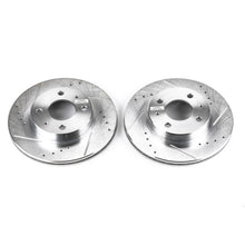 Cargar imagen en el visor de la galería, Power Stop 95-98 Nissan 200SX Front Evolution Drilled &amp; Slotted Rotors - Pair