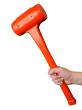 Load image into Gallery viewer, Impact Poly Hammers 6 Lbs Orange Polyurethane Mini Dead Blow Sledge Hammer