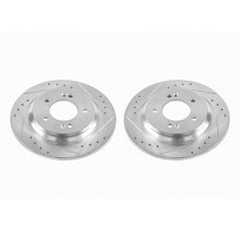 Cargar imagen en el visor de la galería, Power Stop 2017 Hyundai Azera Rear Evolution Drilled &amp; Slotted Rotors - Pair