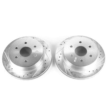 Cargar imagen en el visor de la galería, Power Stop 03-05 Chevrolet Express 2500 Rear Evolution Drilled &amp; Slotted Rotors - Pair