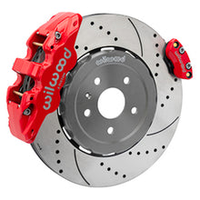 Cargar imagen en el visor de la galería, Wilwood 20-23 Chevy Corvette C8 Aero4 Red Rear Big Brake Kit - Drilled &amp; Slotted