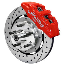 Cargar imagen en el visor de la galería, Wilwood 97-93 Mopar A/B/E/F/J Body Dynapro 12.19x0.81 Drilled &amp; Slotted Six Piston Front BBK - Red
