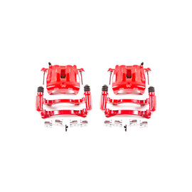 Power Stop 99-04 Jeep Grand Cherokee Front Red Calipers w/Brackets - Pair