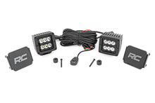 Load image into Gallery viewer, Jeep 2 Inch LED Cube Easy-Mount Kit 18-20 Wrangler JL 20-Up Gladiator-Black Series Rough Country