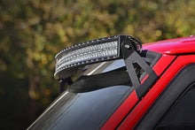 Load image into Gallery viewer, Jeep 50-inch Chrome Series Curved LED Light Bar w/DRL Upper Windshield Kit 84-01 Jeep XJ Cherokee Rough Country
