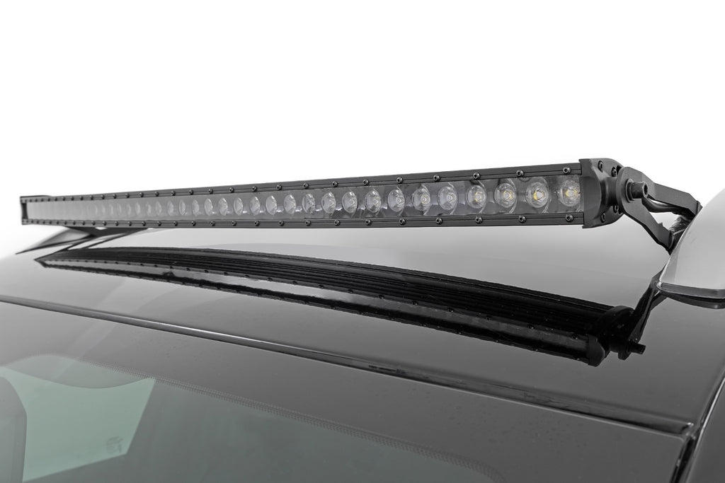 LED Light Kit Roof Mount 40 Inch Black Single Row Jeep Cherokee KL (14-23) Rough Country