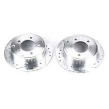 Cargar imagen en el visor de la galería, Power Stop 11-14 Chrysler 200 Rear Evolution Drilled &amp; Slotted Rotors - Pair