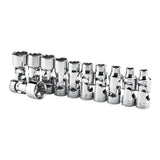 ICON Professional Universal Joint Metric Shallow Socket Set, 11 Piece | S1UM11 | 70298